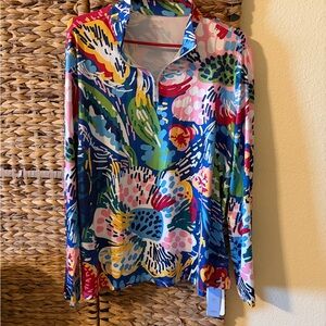 Vibrant Multicolor Women's Button Down Shirt